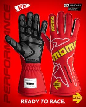 Rennfahrerhandschuhe PERFORMANCE RED 13