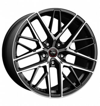 Momo, RFX-01, 11,5x21 ET38 5x120 74,1, matt black polished