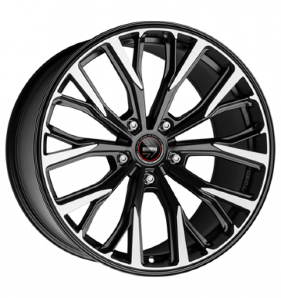 Momo, RF-02, 11x20 ET50 5x130 71,5, matt black diamond cut